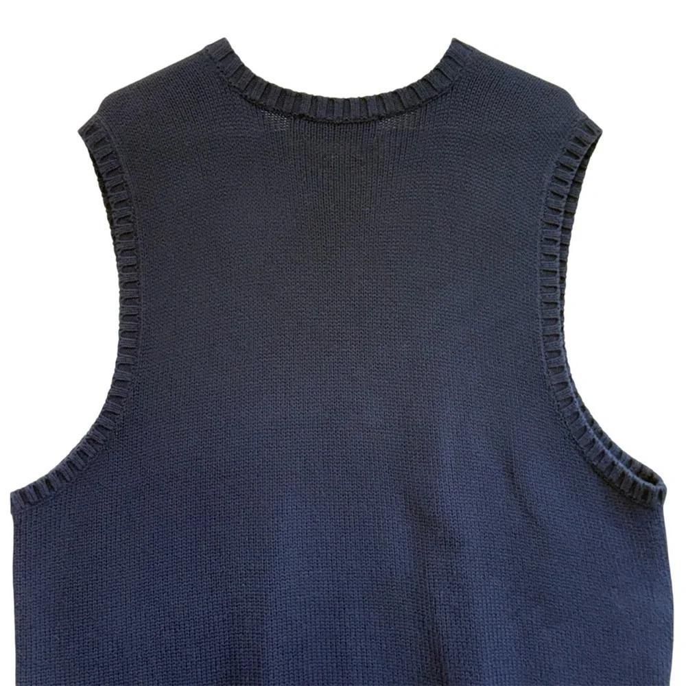 Ralph Lauren Men's Navy V-Neck Sweater Vest. Size XL